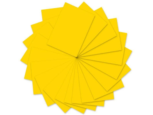 URSUS Papier coloré 50 x 70 cm, 130 g/m², 10 feuilles, jaune soleil