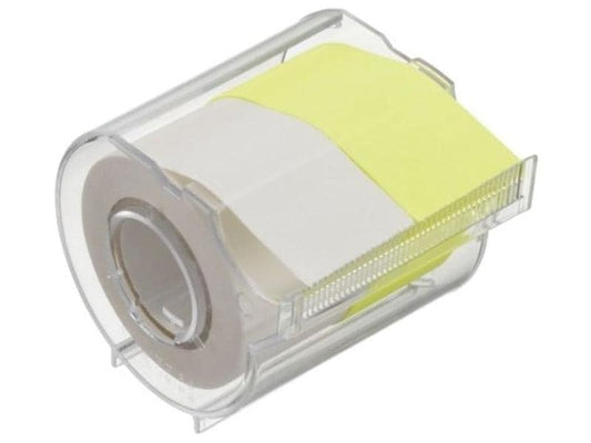NT Cutter Distributeur à feuillets adhésif Yamato 2.5 cm Blanc/Jaune, 2 rouleaux