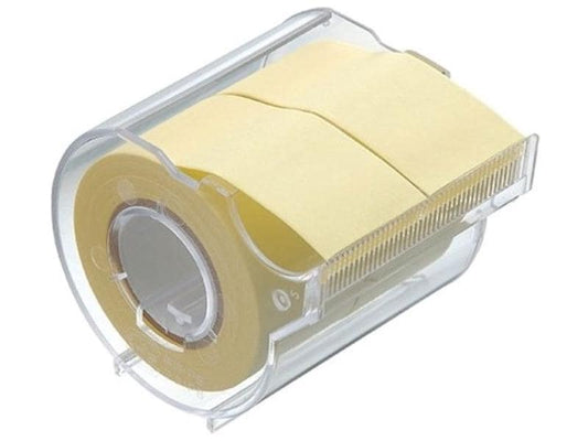 NT Cutter Distributeur à feuillets adhésif Yamato 2.5 cm Jaune, 2 rouleaux