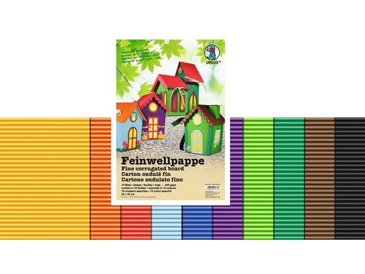 URSUS Papier ondulé Carton ondulé fin 300 g/m² 23 x 33 cm