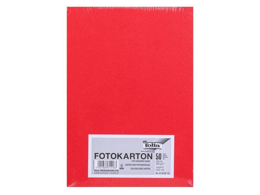 Folia Papier cartonné A4, 300 g/m², 50 feuilles, rouge brique