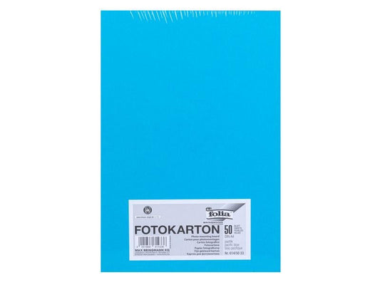 Folia Papier cartonné A4, 300 g/m², 50 feuilles, bleu pacifique