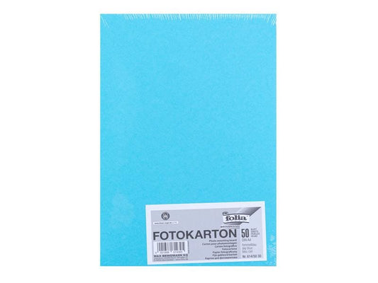 Folia Papier cartonné A4, 300 g/m², 50 feuilles, bleu ciel