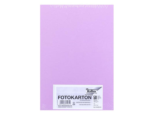 Folia Papier cartonné A4, 300 g/m², 50 feuilles, violet