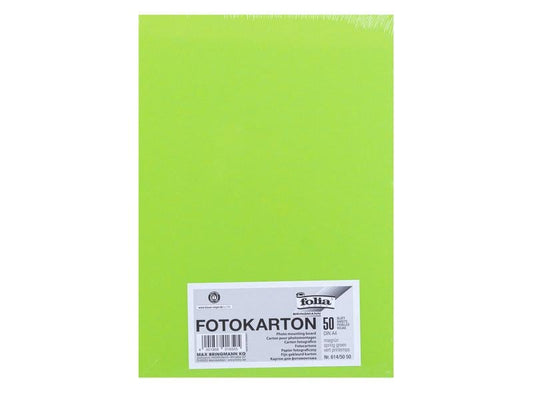 Folia Papier cartonné A4, 300 g/m², 50 feuilles, vert mai