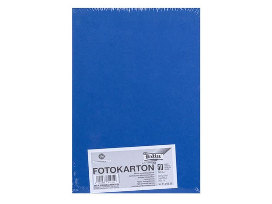 Folia Papier cartonné A4 A4, 300 g/m², 50 feuilles, bleu royal