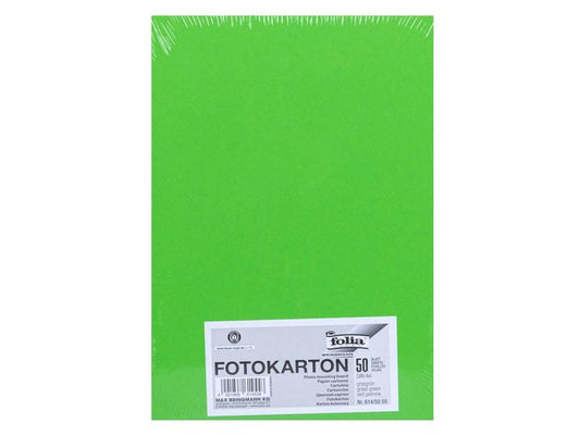 Folia Papier cartonné A4, 300 g/m², 50 feuilles, vert gazon