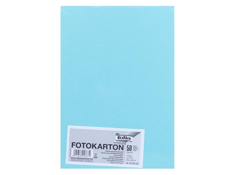 Folia Papier cartonné A4, 300 g/m², 50 feuilles, bleu glacier
