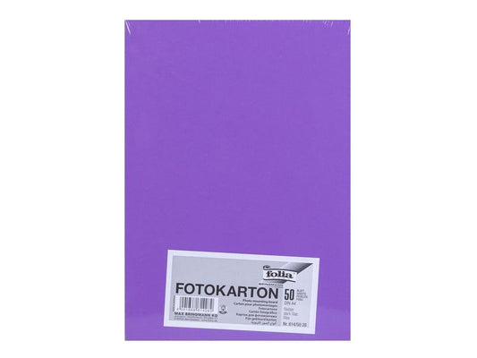 Folia Papier cartonné A4, 300 g/m², 50 feuilles, lilas