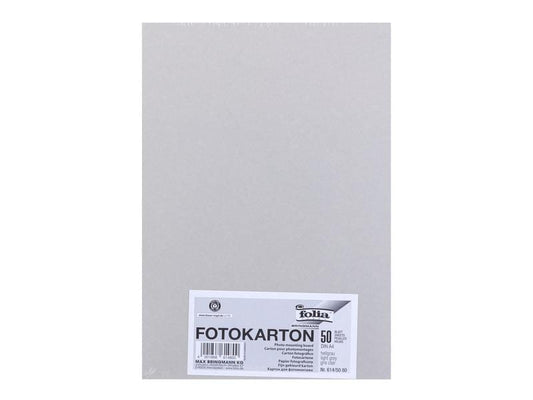 Folia Papier cartonné A4, 300 g/m², 50 feuilles, gris clair