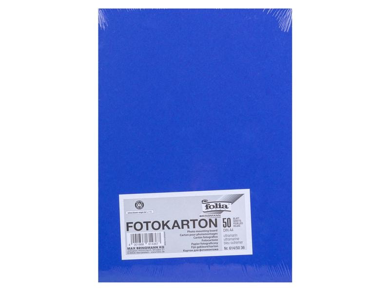Folia Papier cartonné A4, 300 g/m², 50 feuilles, ultramarine