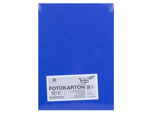 Folia Papier cartonné A4, 300 g/m², 50 feuilles, ultramarine