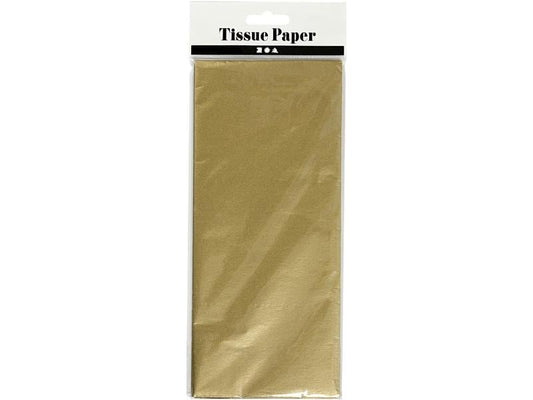 Creativ Company Papier de soie 50 x 70 cm, 6 feuilles, or