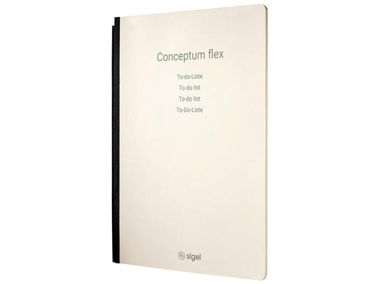 Sigel Carnet de notes Conceptum flex A4, quadrillé, marron clair