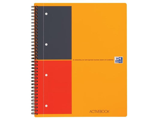 Oxford Carnet de notes International Activebook, A4 +, À lignes, Orange