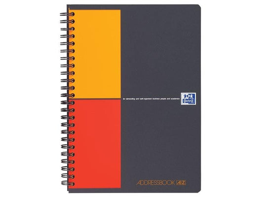 Oxford Carnet d’adresses International, A5, À lignes, Gris