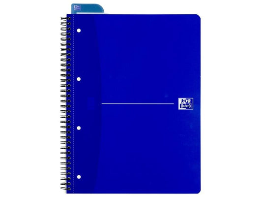 Oxford Carnet de notes Bloc-notes collège Essential, A4 +, À carreaux, Bleu