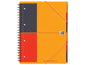 Oxford Carnet de notes International Organiserbook, A4 +, À lignes, Orange