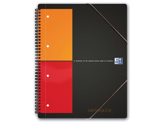 Oxford Carnet de notes International Meetingbook, A4 +, À carreaux, Gris