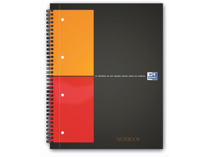 Oxford Carnet de notes Collegeblock International, A4 +, À carreaux, Gris