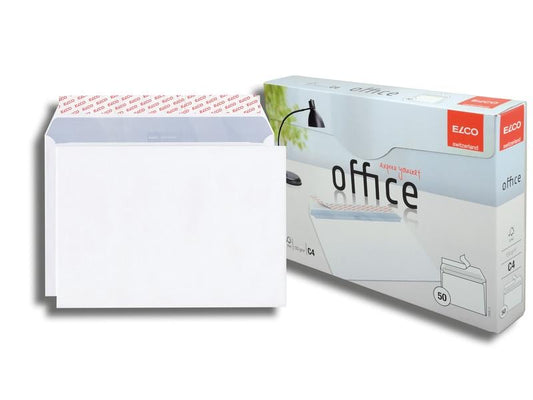 ELCO Enveloppe Office Box C4 sans fenêtre, 50 pièces