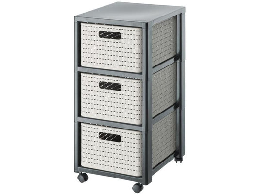 Rotho Boîte à tiroirs Tower Country A4, cappuccino