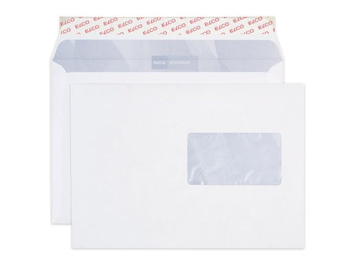 ELCO Enveloppe Premium B5 avec fenêtre à droite, 500 pièces