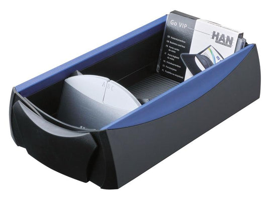 HAN Fichier pour cartes de visite VIP 500 cartes, noir/bleu