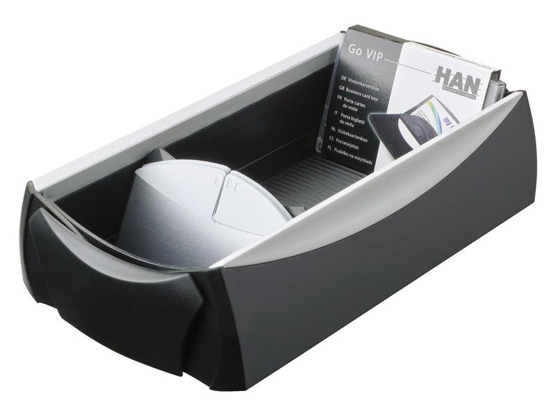 HAN Fichier pour cartes de visite VIP 500 cartes, noir/argent