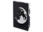 Nuuna Bloc-notes Graphic L Moon 22 x 16,5 cm, Pois, Noir/Argenté