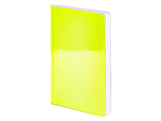 Nuuna Bloc-notes Candy 15 x 10,8 cm, Pois, Jaune fluo