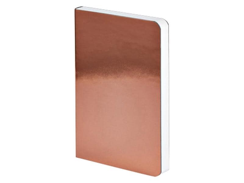 Nuuna Bloc-notes Shiny Starlet 15 x 10,8 cm, Pois, Cuivre