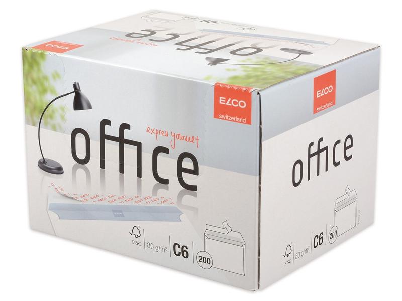 ELCO Enveloppe Office Box C6 sans fenêtre, 200 pièces