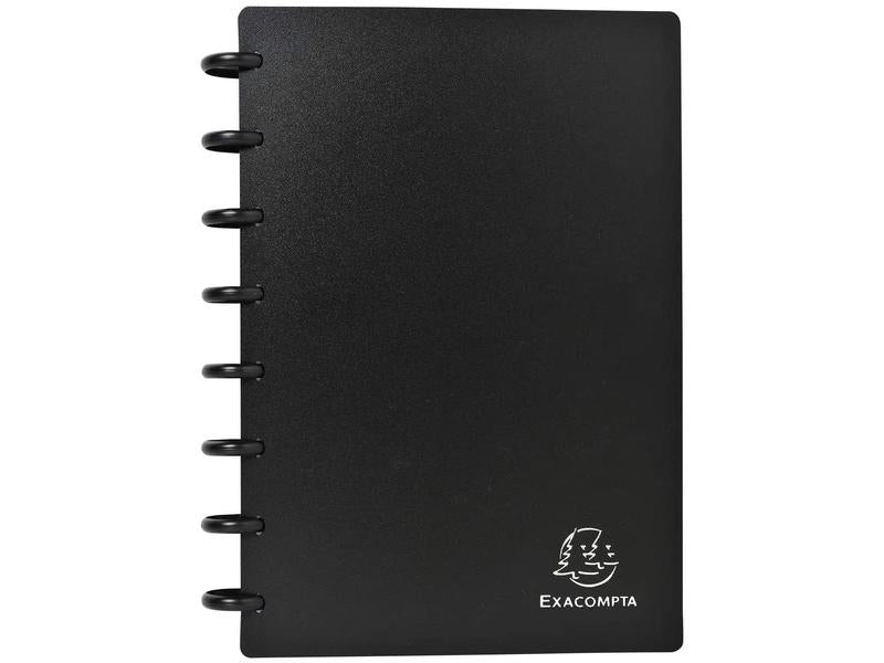 Exacompta Classeur de cartes de visite pour 120 cartes de visite, noir