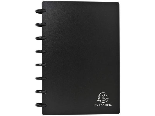Exacompta Classeur de cartes de visite pour 120 cartes de visite, noir