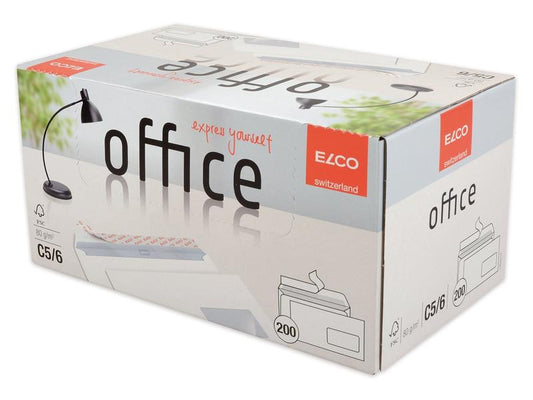 ELCO Office Box C5/6 Briefumschlag mit Fenster rechts, 200 Stück