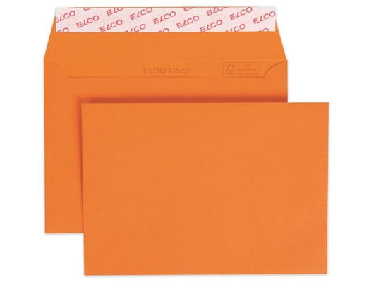 ELCO Enveloppe Color C6, Pas de fenêtres, 25 Pièce/s, Orange