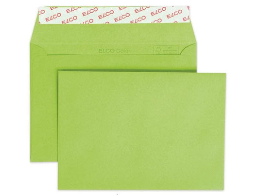 ELCO Enveloppe Color C6, Pas de fenêtres, 25 Pièce/s, Vert