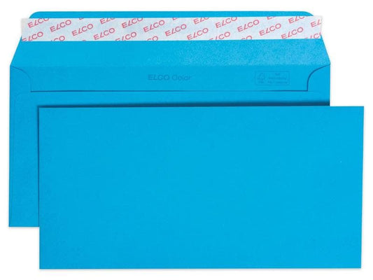 ELCO Enveloppe Color C5/6, Pas de fenêtres, 25 Pièce/s, Bleu