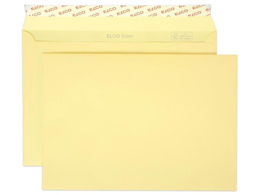 ELCO Enveloppe Color C5, Pas de fenêtres, 25 Pièce/s, Chamois