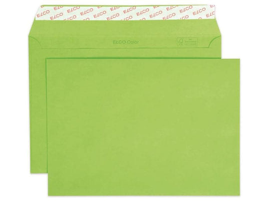 ELCO Enveloppe Color C5, Pas de fenêtres, 25 Pièce/s, Vert