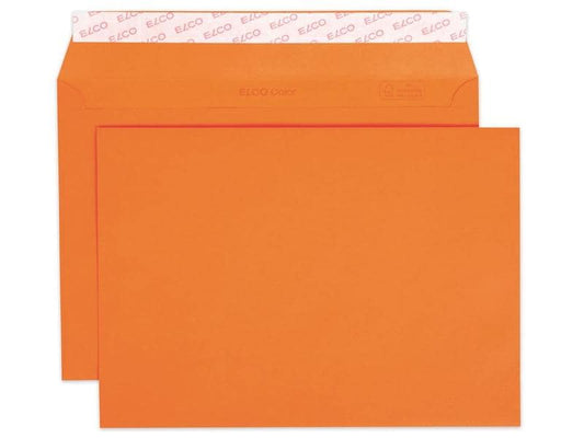 ELCO Enveloppe Color C5, Pas de fenêtres, 25 Pièce/s, Orange