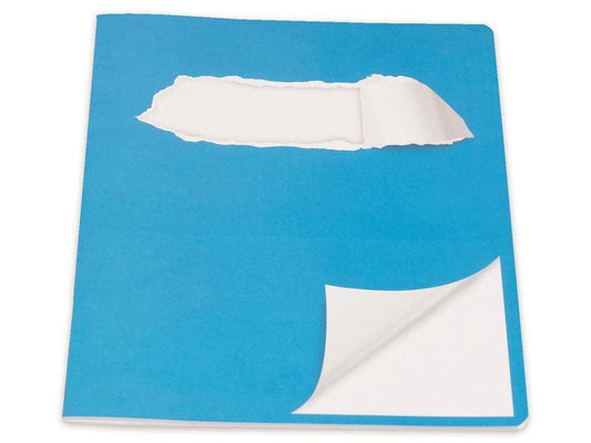ELCO Cahier d'école E5, Vierge, Bleu/Blanc