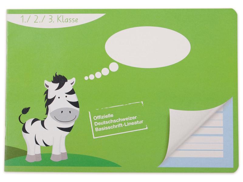 ELCO Cahier d'école A5, À lignes, Vert