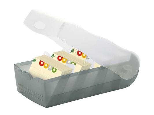 HAN Boîte à fiches Croco A8, Gris