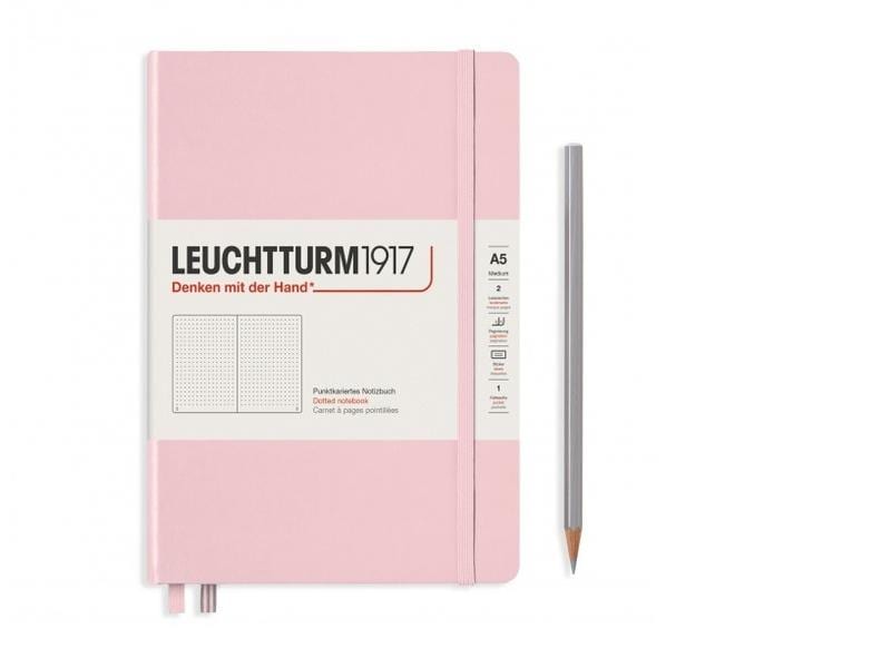 Leuchtturm Bloc-notes Medium A5, Pois, 2-pièces, poudre