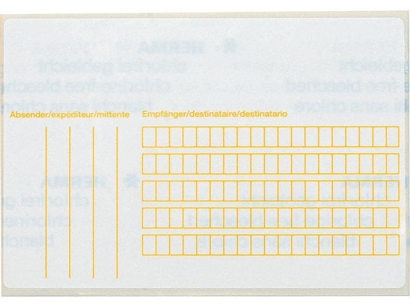 HERMA Étiquettes d’adresse pour les paquets 118 x 80 mm, 500 Feuille