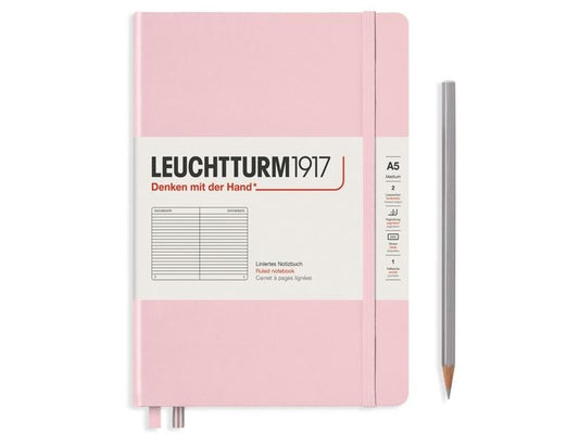 Leuchtturm Bloc-notes Medium A5, À lignes, 2-pièces, poudre