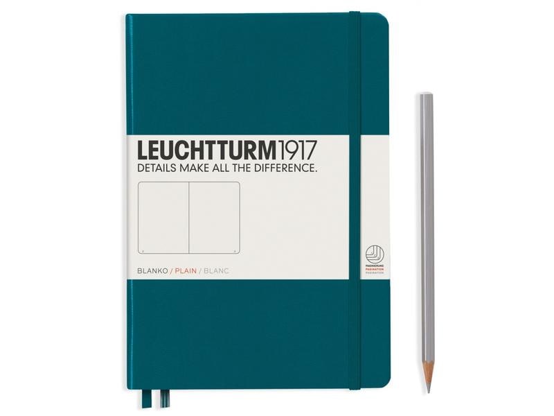 Leuchtturm Bloc-notes Medium A5, Vierge, 2-pièces, Pacific Vert
