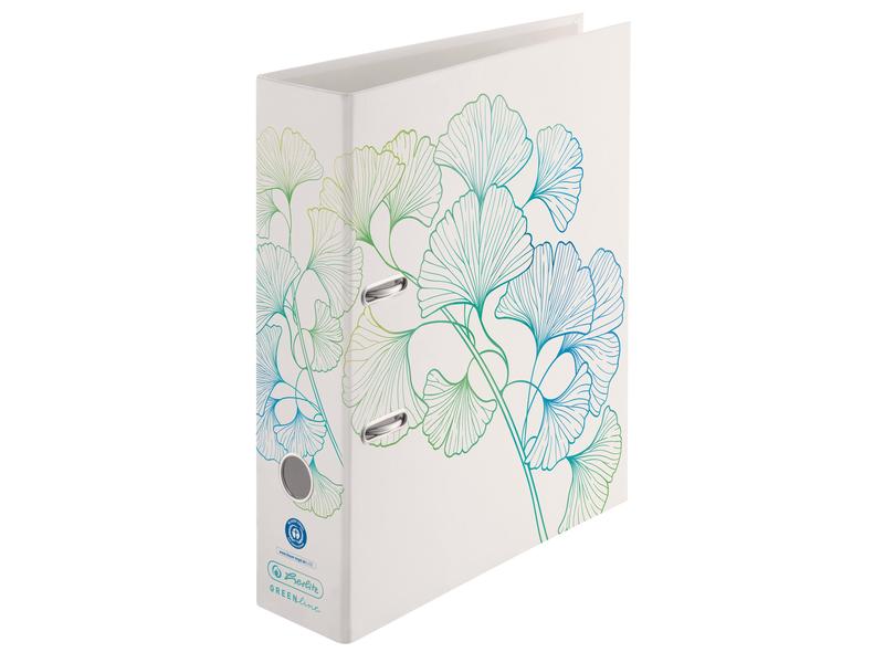 Herlitz Dossier MaX GREENline Ginkgo 8 cm, Bleu vert